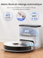 Lefant M2 Plus Robot Aspirateur Laveur 6000Pa avec Station Vidage Automatique Poussière – Image 2