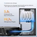 Ultenic T20 Pro Aspirateur Robot, Auto-Charge, 8000 Pa – Image 3