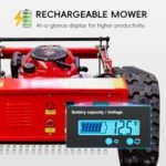 Robot Tondeuse à Gazon 7,5 CV, Essence à Quatre Temps sur Chenilles, Désherbage Rapide avec Télécommande – Image 5