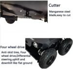 HYQNG Robot Tondeuse À Gazon, pour Pelouse Jusqu'à 600m2 Tondeuse Intelligente avec système à Quatre Roues motrices – Image 5