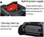 HYQNG Robot Tondeuse À Gazon, pour Pelouse Jusqu'à 600m2 Tondeuse Intelligente avec système à Quatre Roues motrices – Image 4