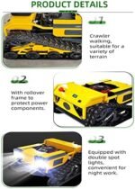 Tondeuse robotisée télécommandée pour pelouses de Jardin Ceintures Vertes, Tondeuse robotique électrique à Quatre Roues motrices Hybride électrique à l'huile – Image 7