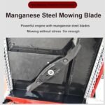 Tondeuse à gazon hybride gaz-électrique avec pelle à neige – Tondeuse télécommandée 7,5 CV, télécommande visuelle, capacité de pente de 45° – Image 3