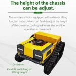 Tondeuse robotisée télécommandée pour pelouses de Jardin Ceintures Vertes, Tondeuse robotique électrique à Quatre Roues motrices Hybride électrique à l'huile – Image 6