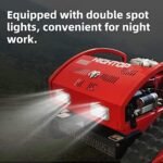 Tondeuse à Gazon Robot, Tondeuse à Gazon Hybride Gaz-Électrique à Quatre Temps avec Télécommande – Image 5