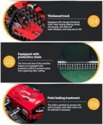 Tondeuse à gazon hybride gaz-électrique avec pelle à neige – Tondeuse télécommandée 7,5 CV, télécommande visuelle, capacité de pente de 45° – Image 4