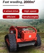 HYQNG Tondeuse à Gazon robotisée, Tondeuse à Essence à Quatre Temps avec télécommande, Puissance de 7,5 CV – Image 5