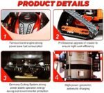 DISHENGZHEN Tondeuse à gazon hybride à gaz et électrique télécommandée, tondeuse autopropulsé – Image 7