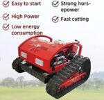Tondeuse à Gazon Robot, Tondeuse à Gazon Hybride Gaz-Électrique à Quatre Temps avec Télécommande – Image 6