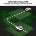Tondeuse à gazon robotique entièrement automatique avec plage de hauteur de coupe de 20 à 50 mm – Image 6