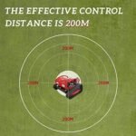 Tondeuse à Gazon Robot, Tondeuse à Gazon Hybride Gaz-Électrique à Quatre Temps avec Télécommande – Image 3