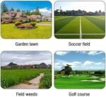 Tondeuse à gazon hybride gaz-électrique avec pelle à neige – Tondeuse télécommandée 7,5 CV, télécommande visuelle, capacité de pente de 45° – Image 7