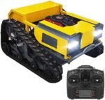 Tondeuse robotisée télécommandée pour pelouses de Jardin Ceintures Vertes, Tondeuse robotique électrique à Quatre Roues motrices Hybride électrique à l'huile