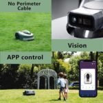 RJHJK Tondeuse à gazon robotique entièrement automatique avec station de charge automatique, sans fil, pour grandes pelouses jusqu'à 6000 m² – Image 4