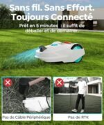 YARDCARE M800Plus Robot Tondeuse sans Fil Périphérique Max 800m² – Image 3