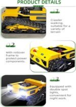 Tondeuse à gazon télécommandée, désherbeur automatique à essence, puissance 9 CV, quatre temps, montée à 30 ° – Image 7