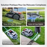 Sunseeker V3 Plus robot tondeuse 1000㎡, robot tondeuse sans fil en un clic – Image 4