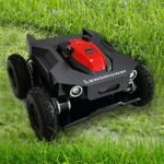 DISHENGZHEN Tondeuse robotique Hybride gaz-électrique, Tondeuse robotisée télécommandée de 7,5 ch