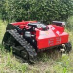 DISHENGZHEN Tondeuse à gazon hybride à gaz et électrique télécommandée, tondeuse autopropulsé – Image 2