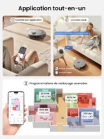 Aspirateur robot Lefant M2 Pro avec serpillière, vidage automatique, puissance d'aspiration de 6000 Pa – Image 6