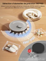 Aspirateur robot Lefant M2 Pro avec serpillière, vidage automatique, puissance d'aspiration de 6000 Pa – Image 4