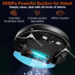 Robot Aspirateur ABIR X9, Système Laser, Nettoyage UV Double, Technologie Auto Carpet Boost – Image 6