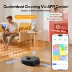 Vadrouille aspirateur robot Lubluelu S1000 avec base autonettoyante tout-en-un - Vide automatique/lavage/vadrouille sèche mains libres 10000 Pa 180 minutes d'autonomie – Image 6