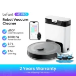 Aspirateur robot Lefant M2 Pro avec serpillière, vidage automatique, puissance d'aspiration de 6000 Pa